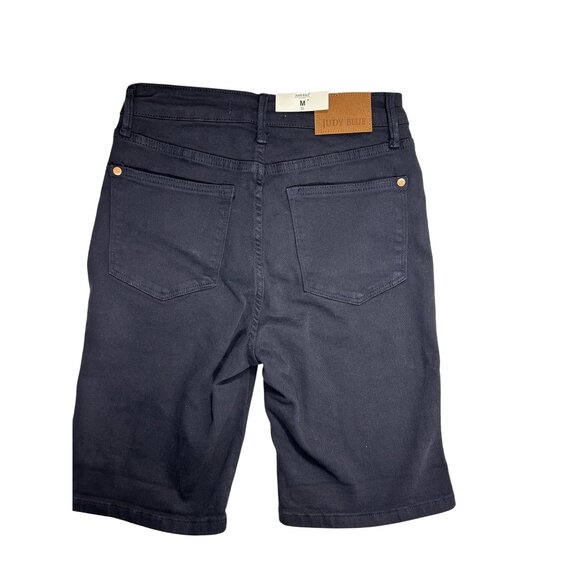 Judy Blue High-Waist Navy Denim Shorts - Picture 2 of 9